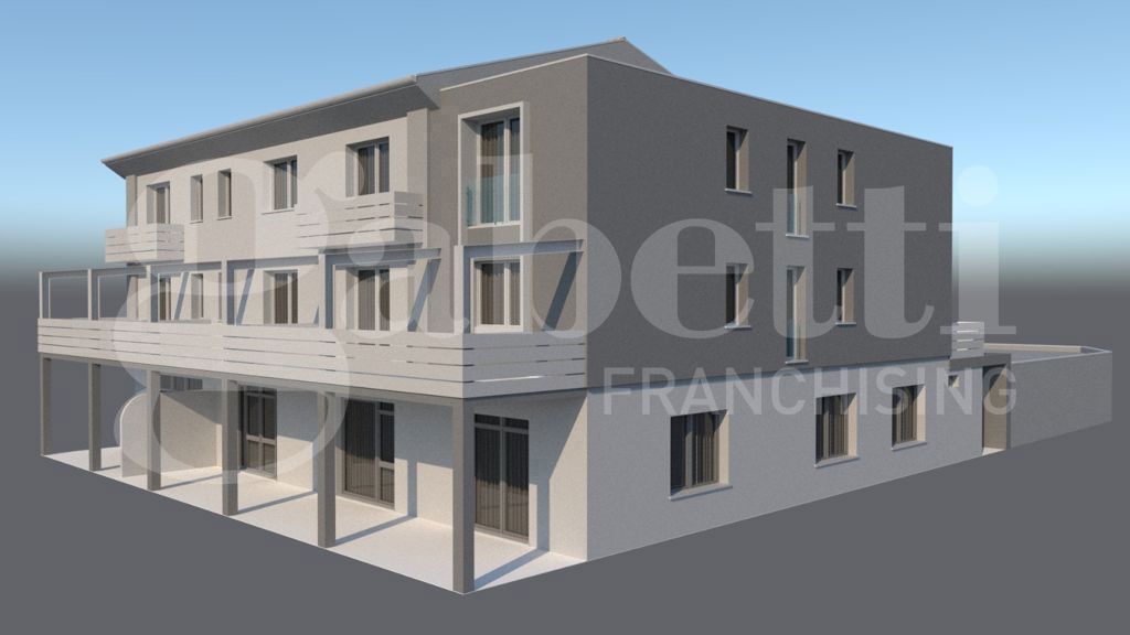 Trilocale con box a Brugine