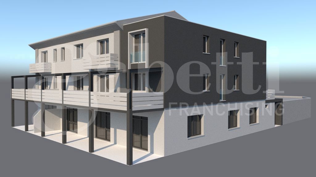 Trilocale con box a Brugine