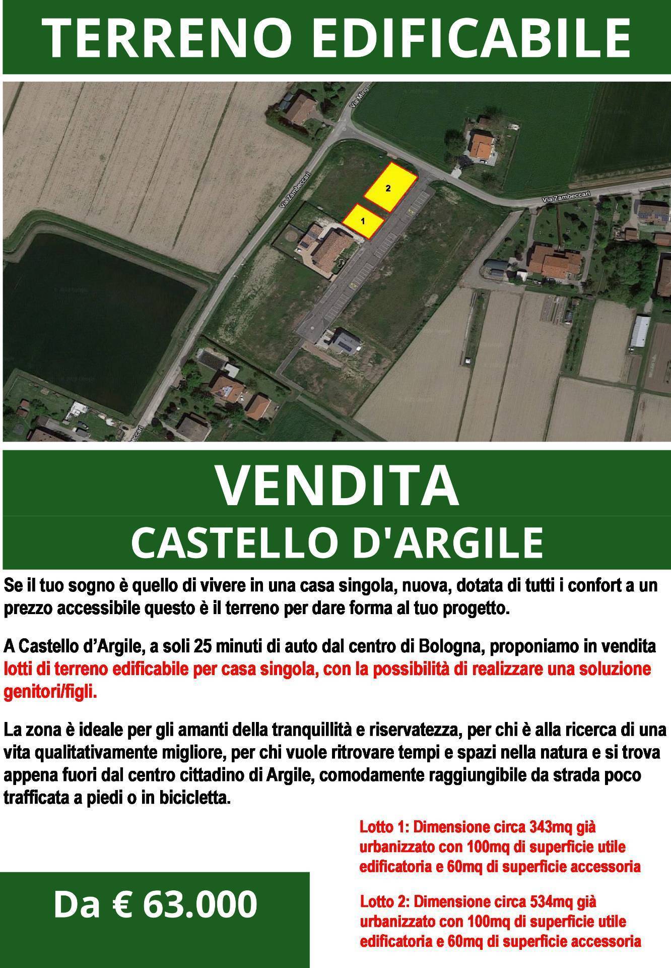 Terreno in vendita a Castello d'Argile