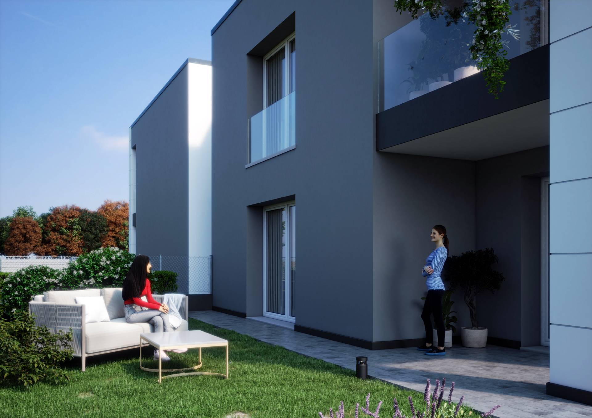 Appartamento con giardino privato in vendita a San Pietro in Casale