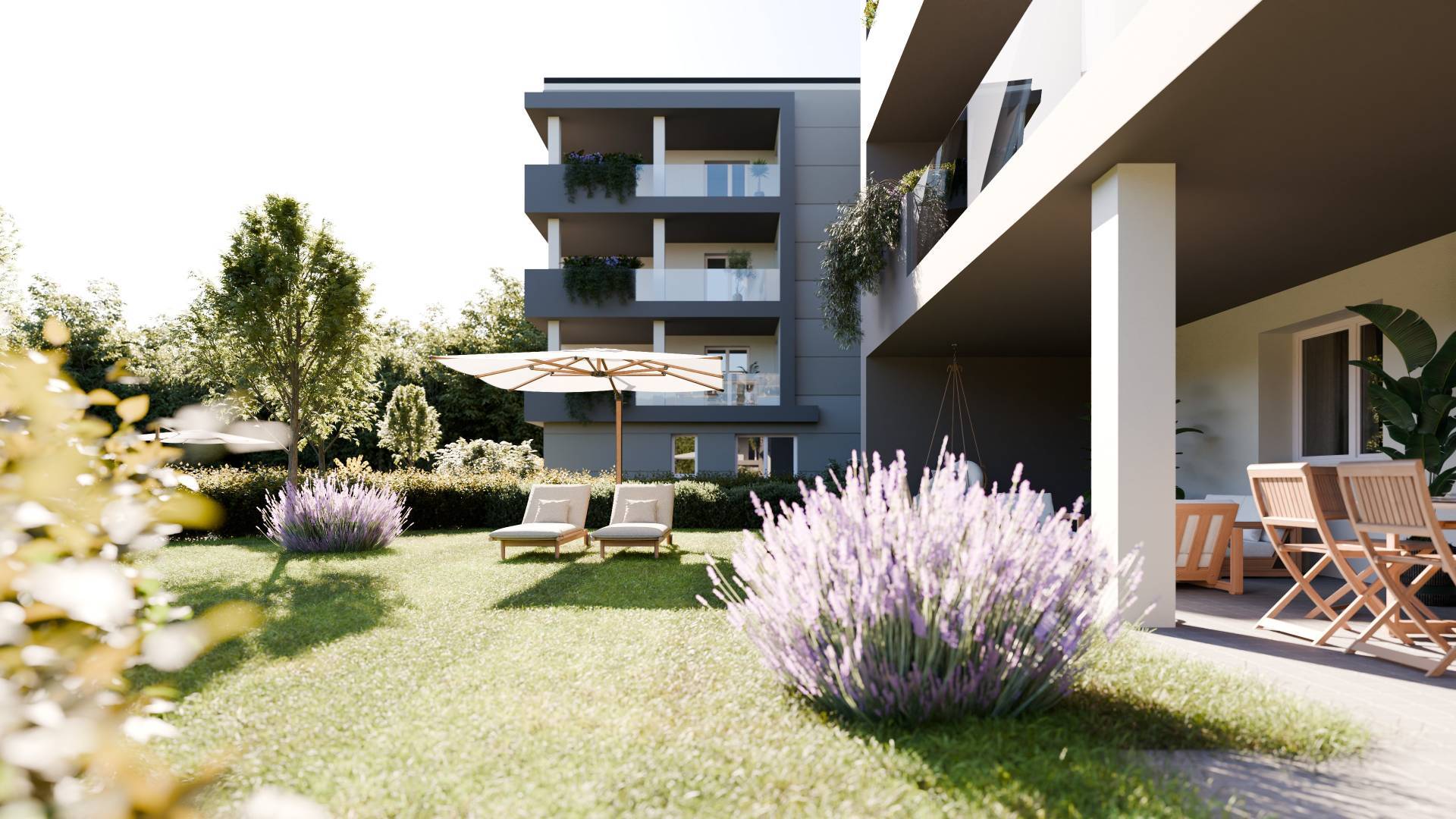 Appartamento con giardino privato in vendita a Cento