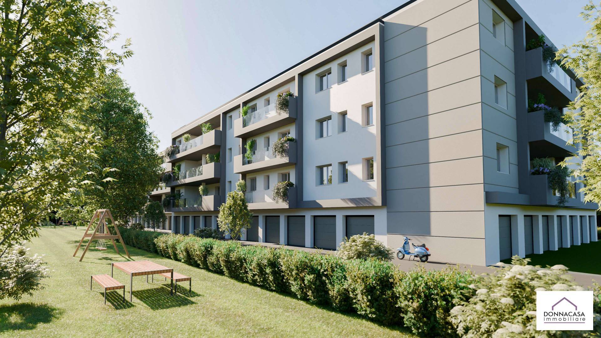 Appartamento con giardino privato in vendita a Cento