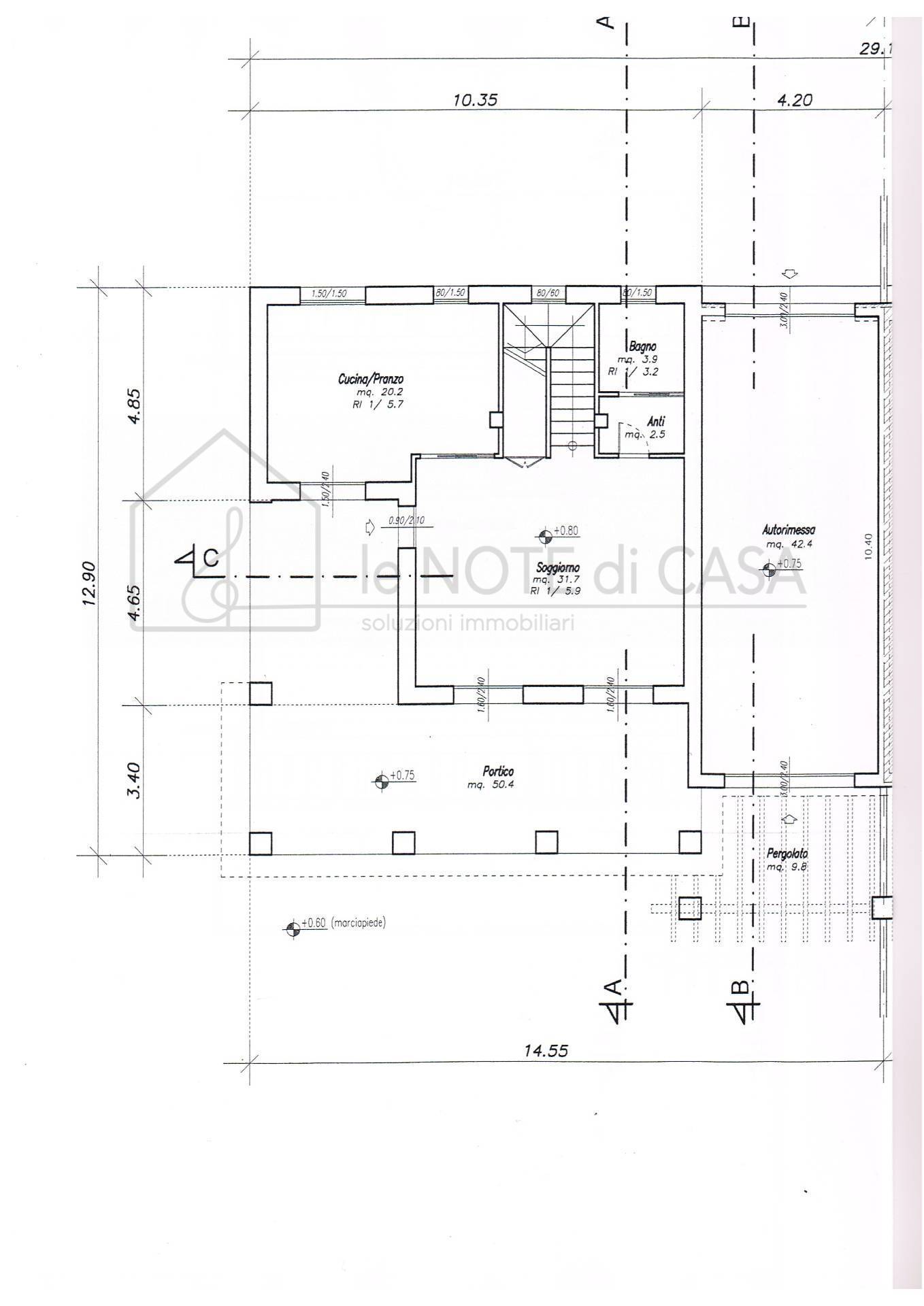 Casa semindipendente in vendita a Cesena, Martorano