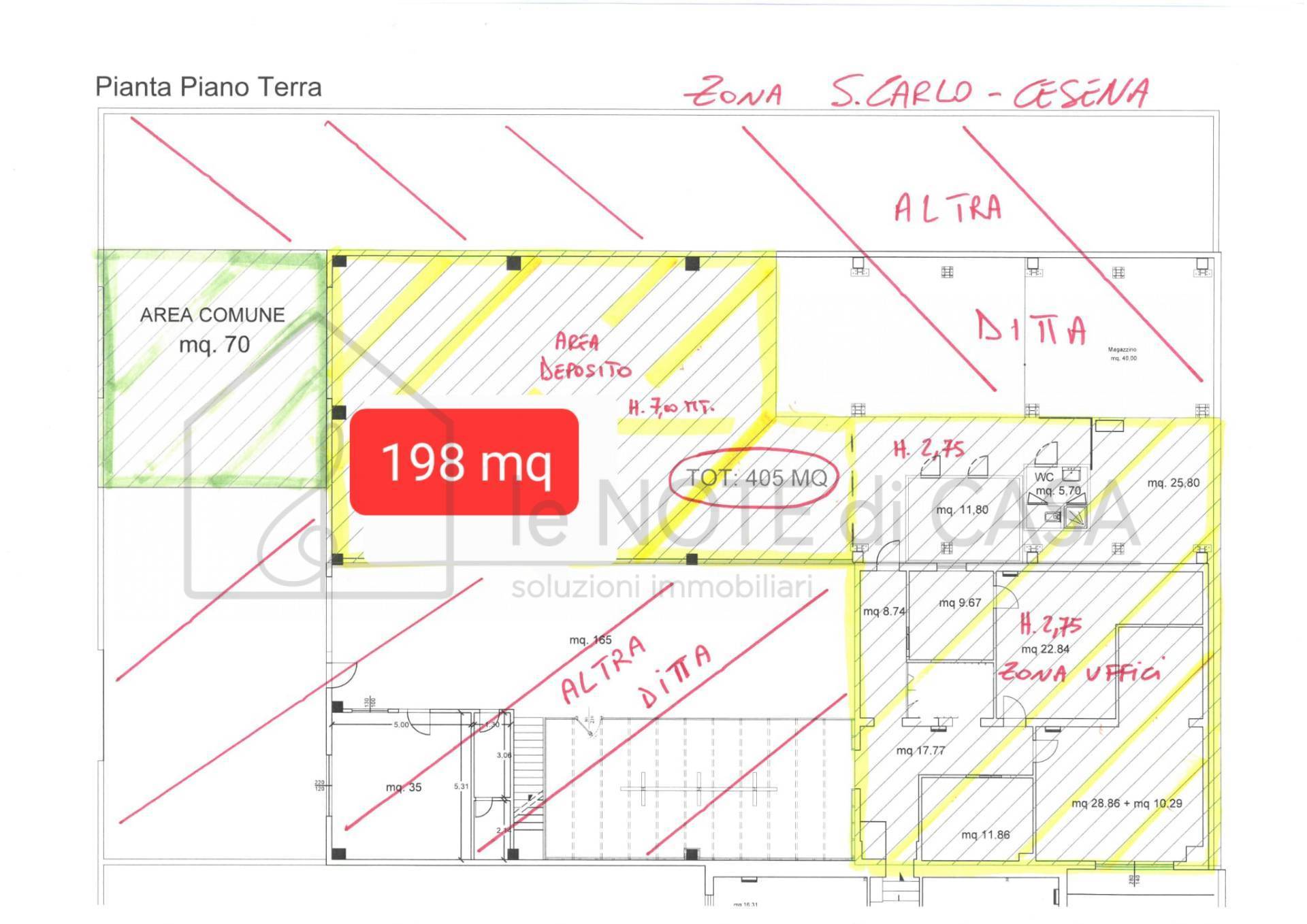 Deposito in affitto a Cesena, San Carlo