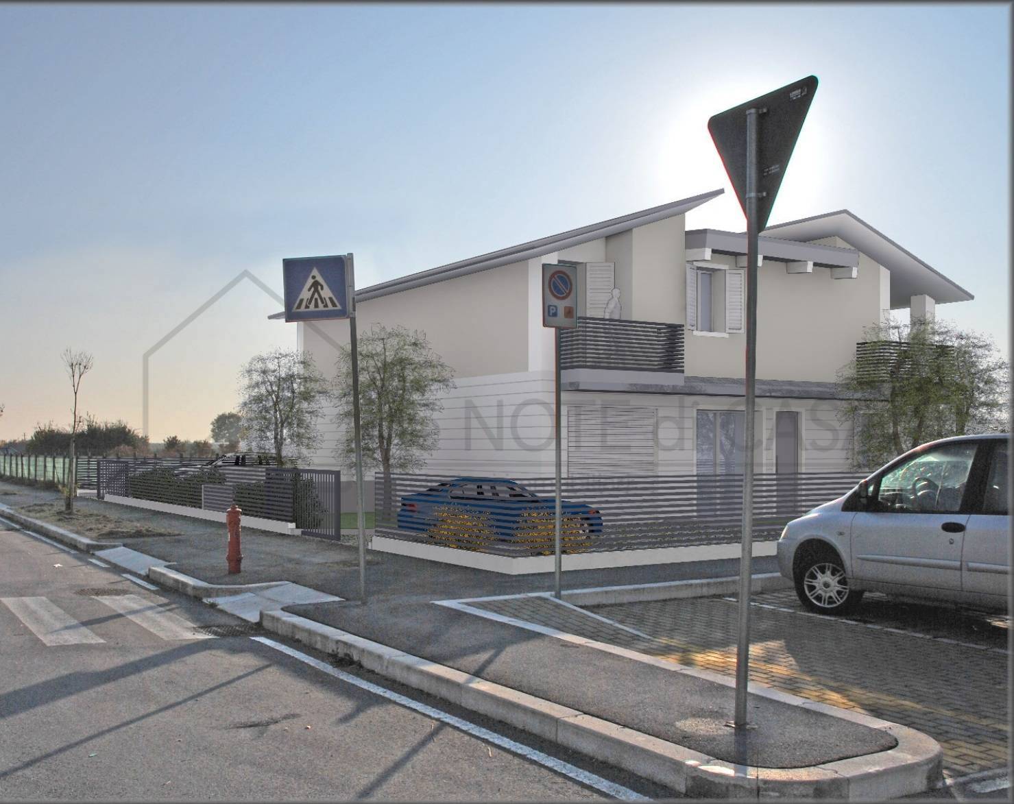 Villa bifamiliare in vendita a Cesena, Bagnile