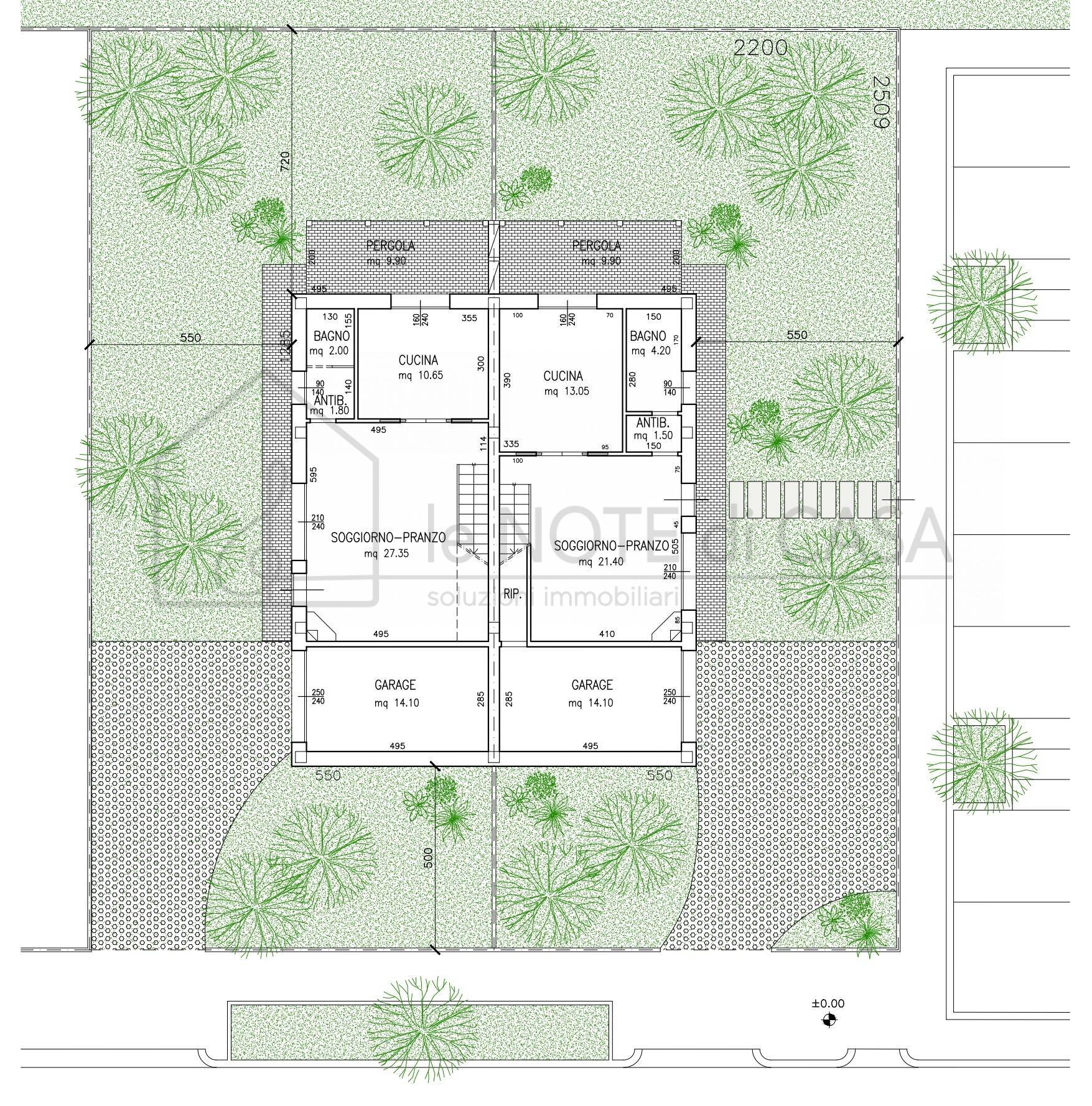 Villa bifamiliare in vendita a Cesena, Bagnile