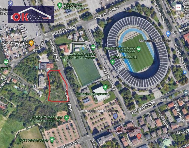 Terreno edificabile in vendita a Verona, Stadio