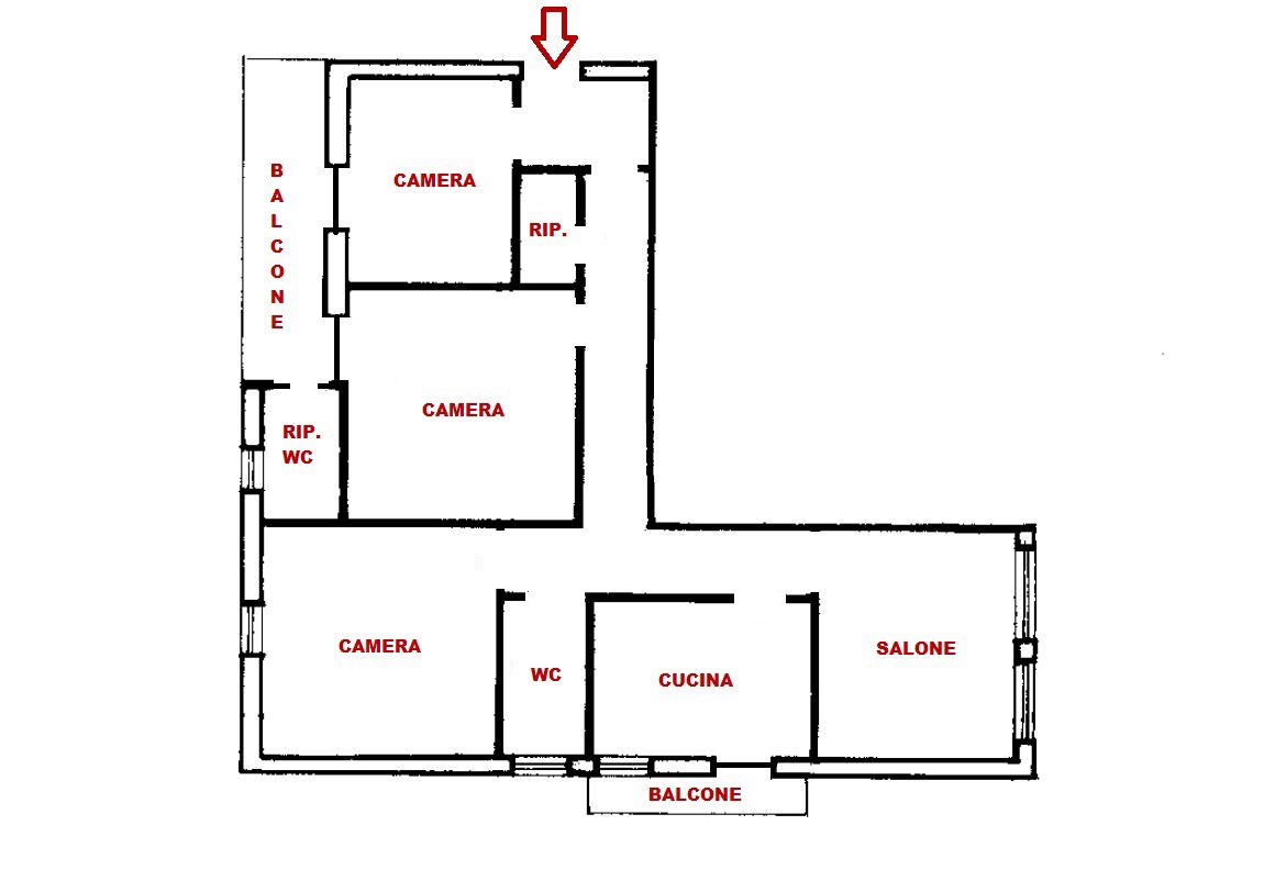 Trilocale da ristrutturare a Pagani
