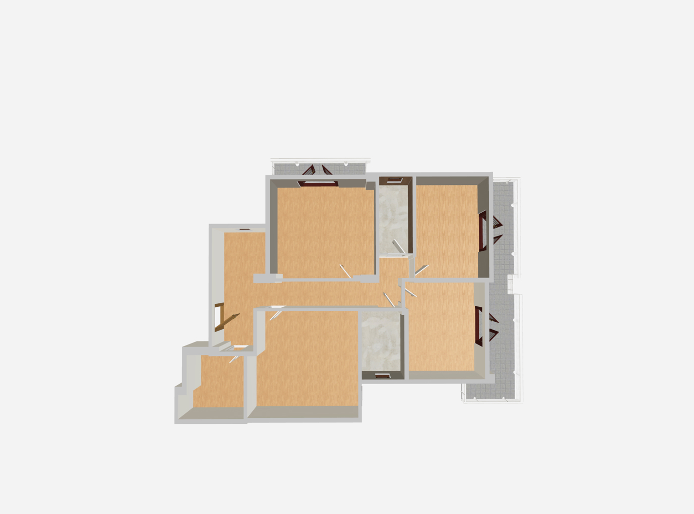 Trilocale con box a Scafati