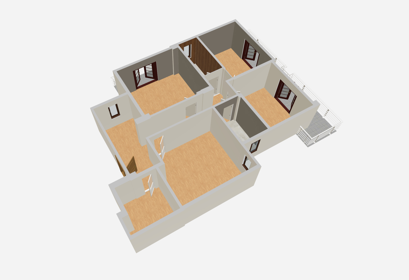 Trilocale con box a Scafati