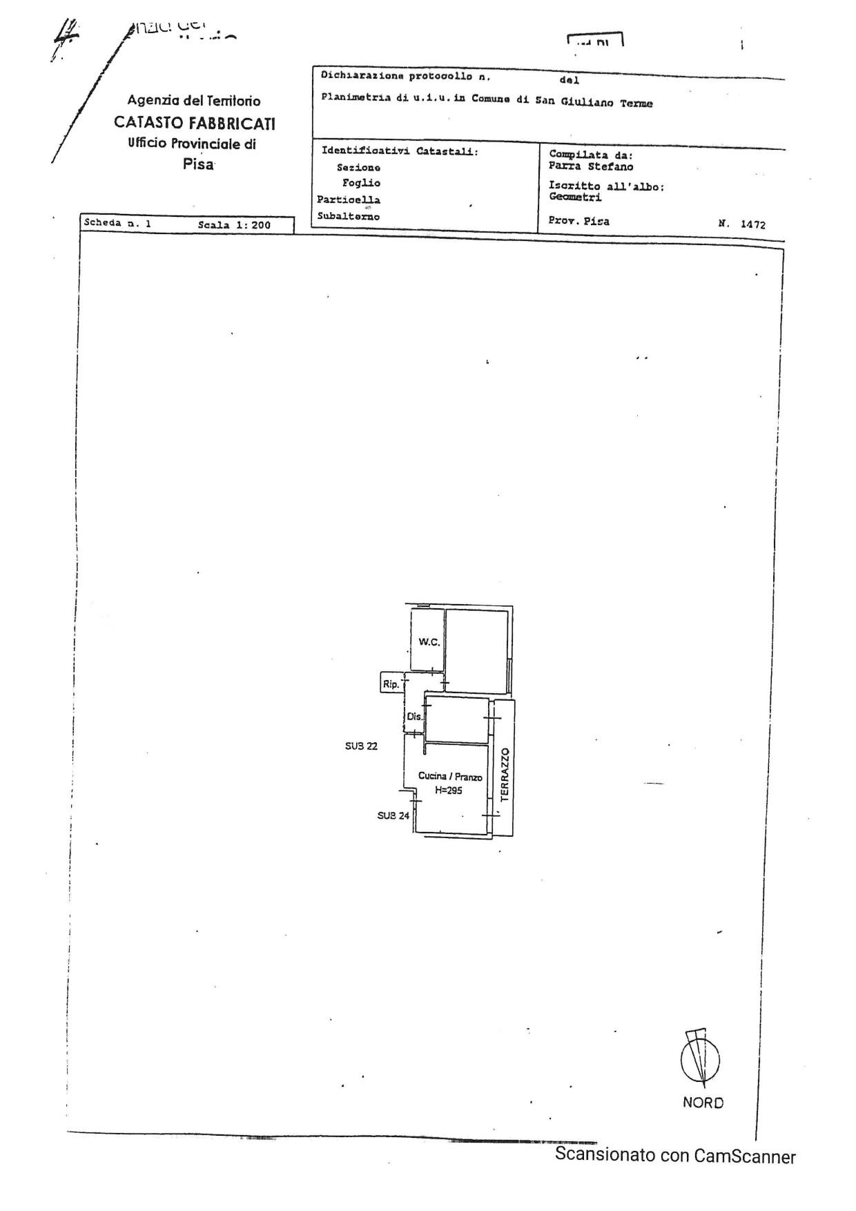 Trilocale in vendita a San Giuliano Terme