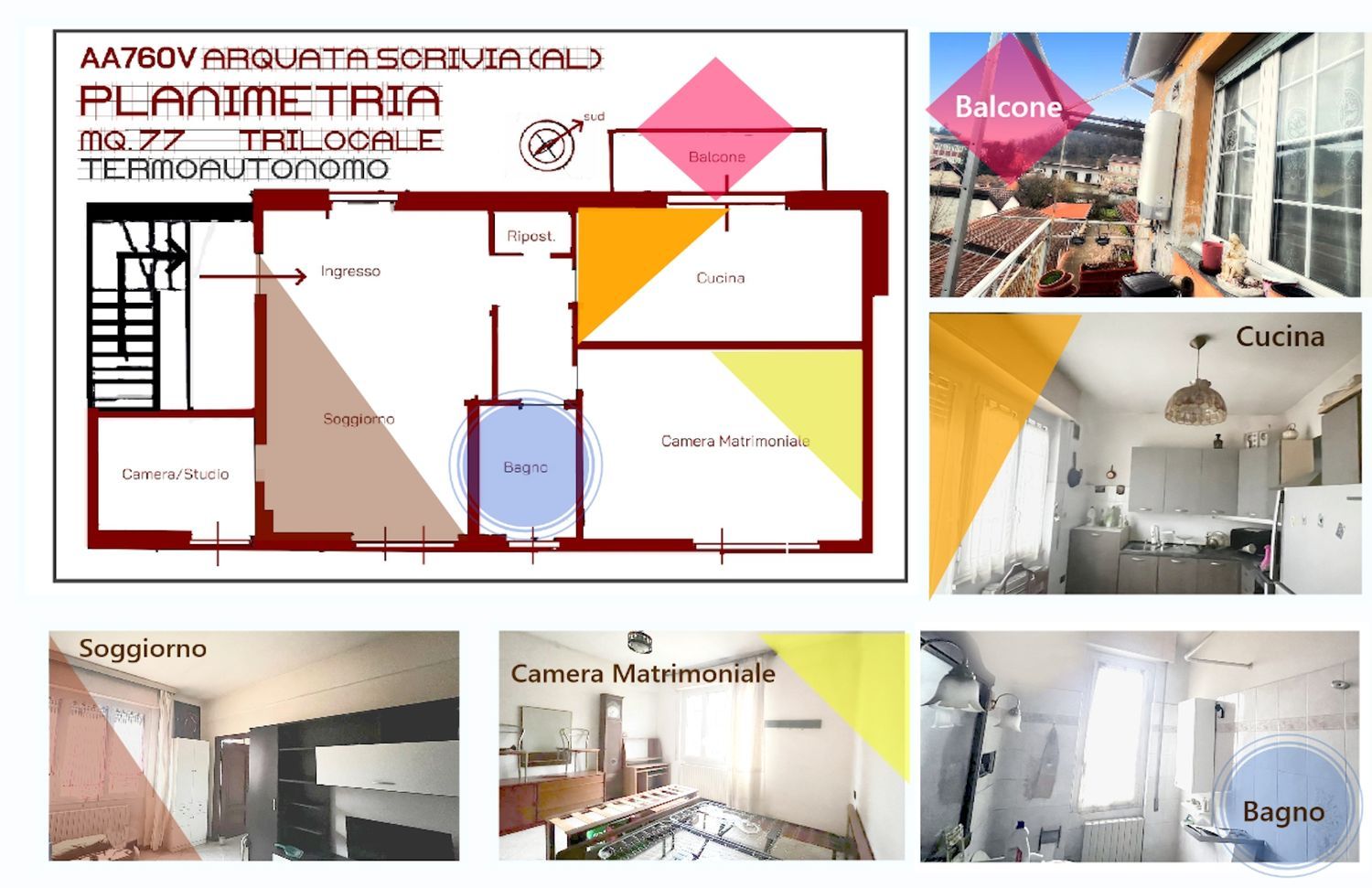 Trilocale in vendita in via paolo pansa 2, Arquata Scrivia