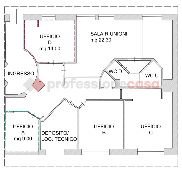 Ufficio in affitto a Latina