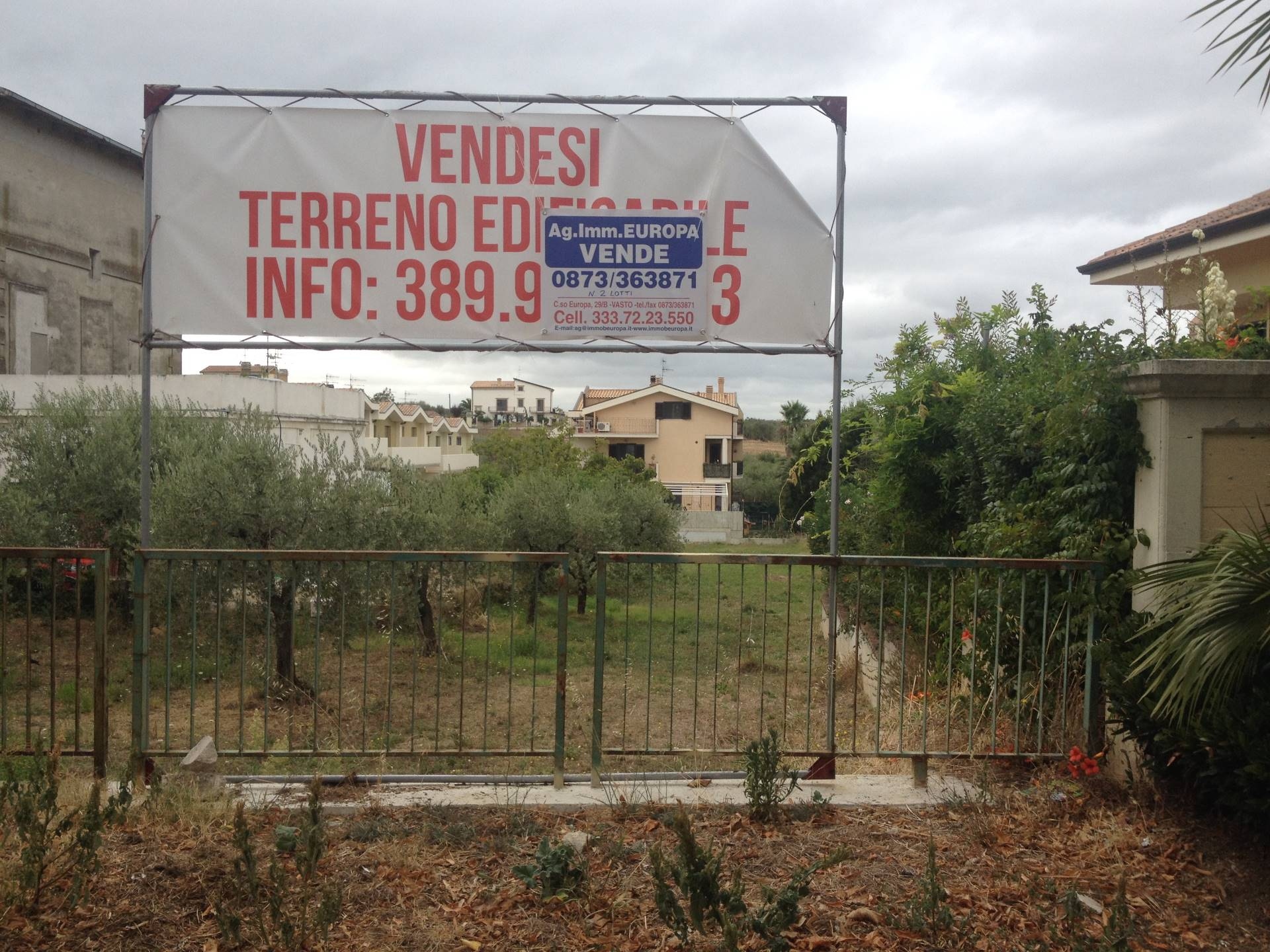 Terreno edificabile in vendita a Vasto, ZONA PERIFERICA