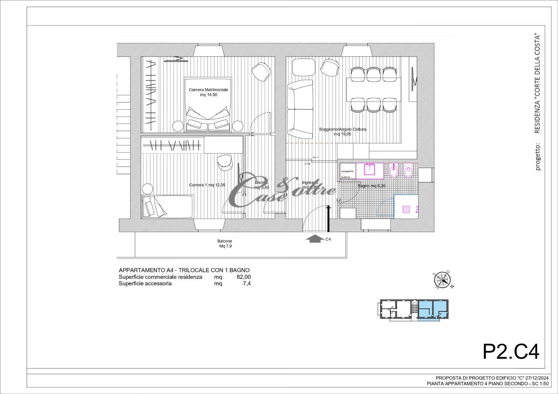 Trilocale in vendita a Carimate