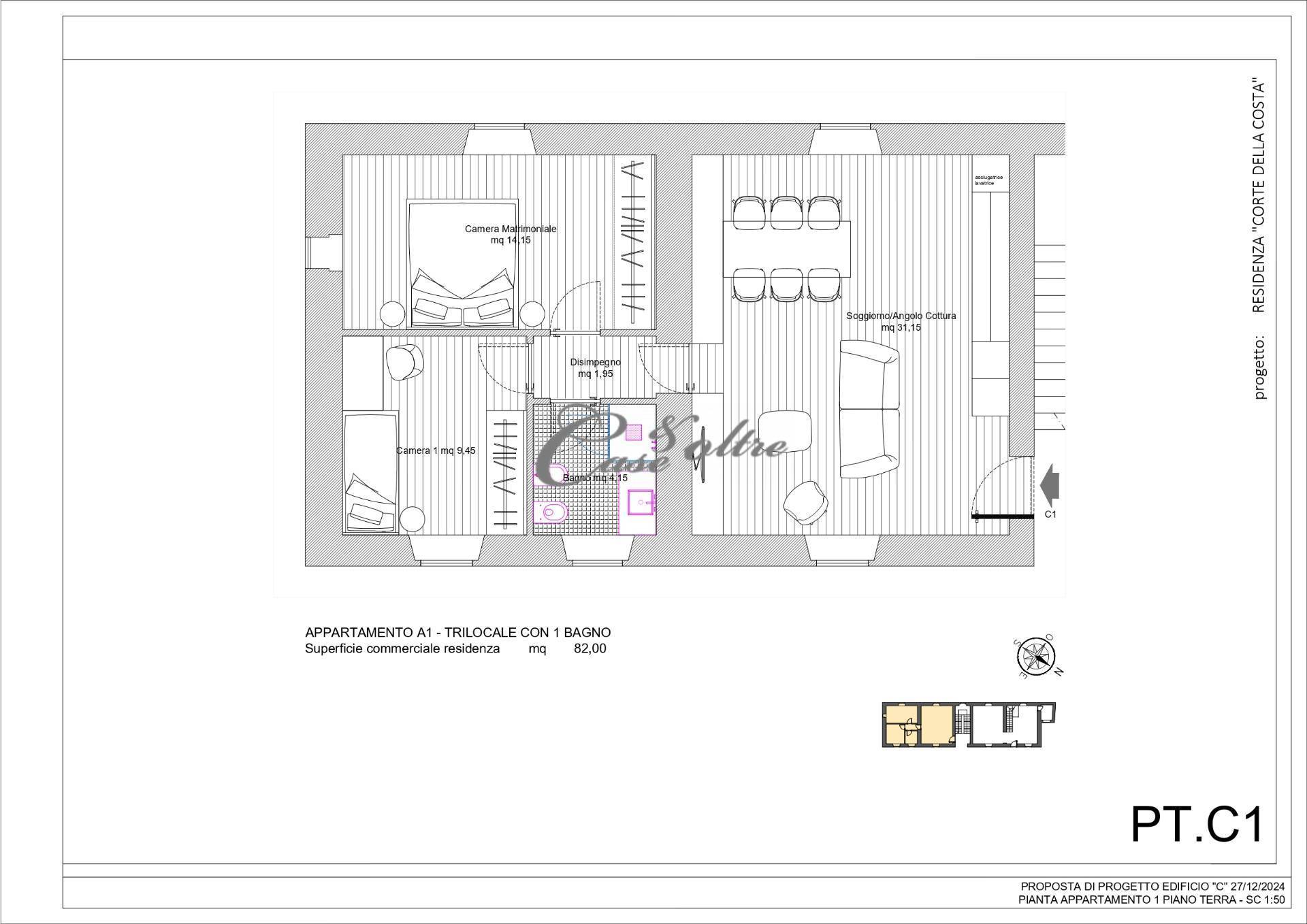 Trilocale in vendita a Carimate