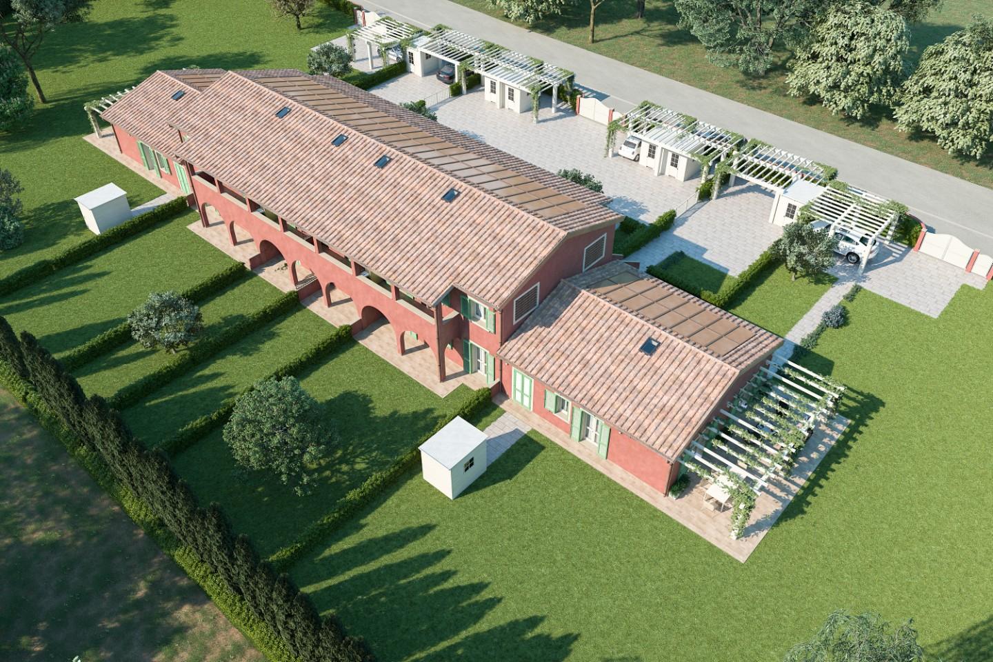 Villa con giardino a Calcinaia