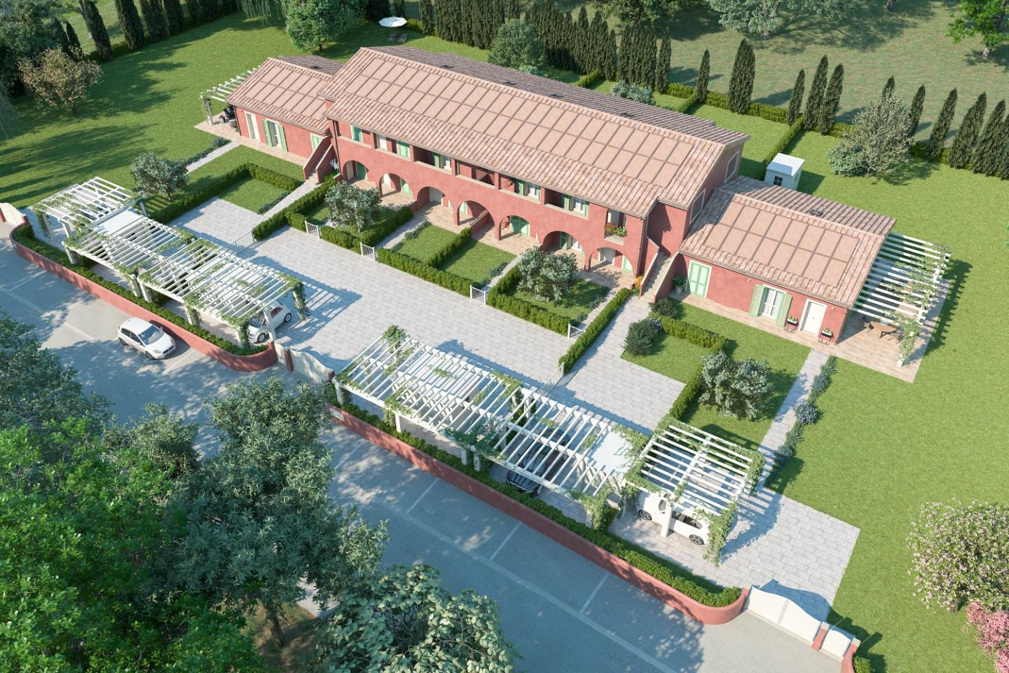 Villa con giardino a Calcinaia