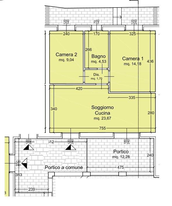 Trilocale nuovo a Cascina