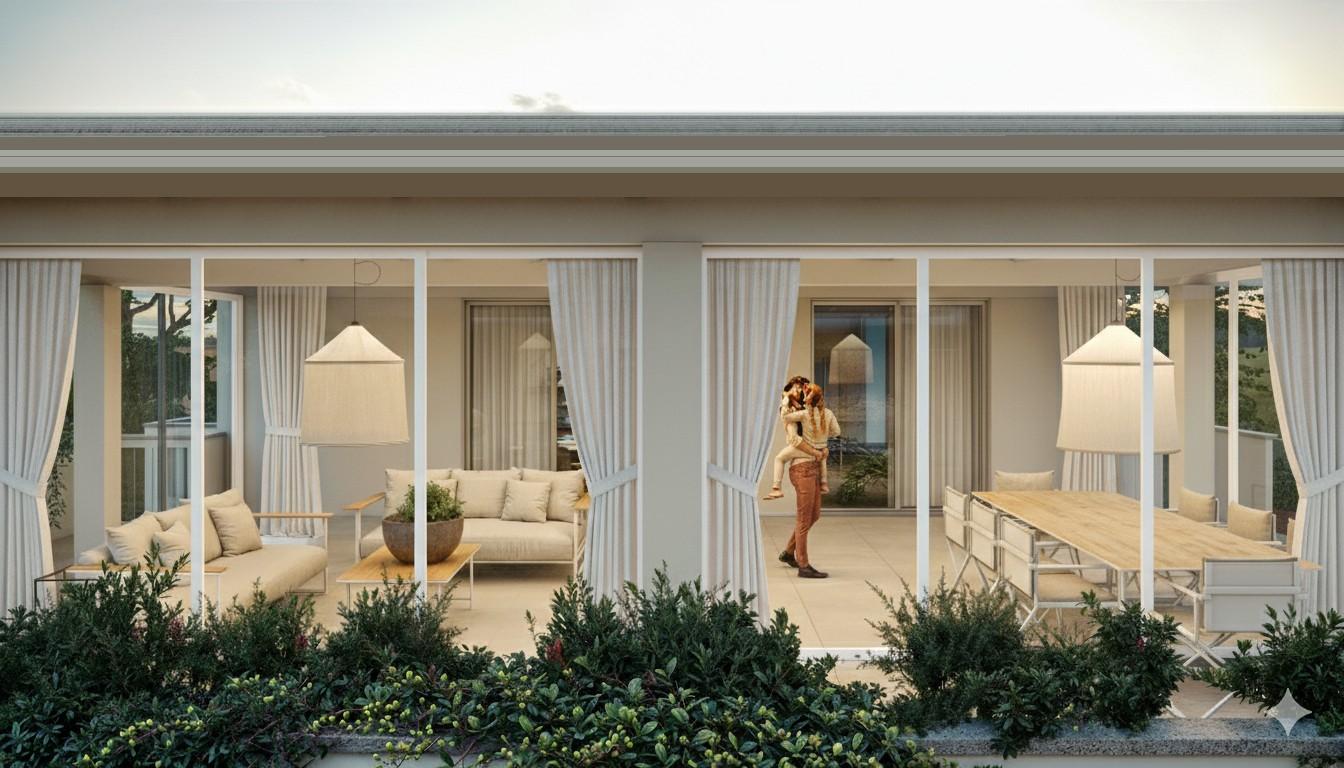 Attico con terrazzo, Massa marina di
