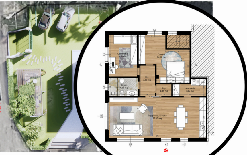 Casa indipendente con giardino a Ortonovo