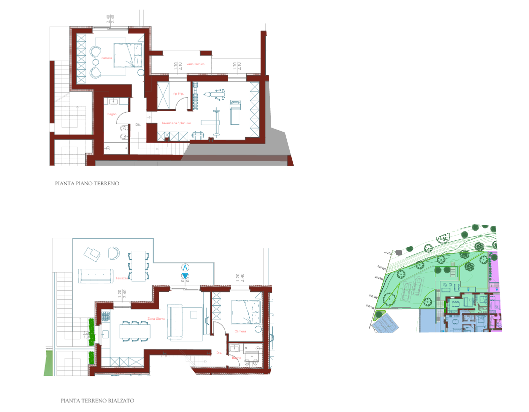 Villa Trifamiliari con giardino, Monteriggioni colombaio