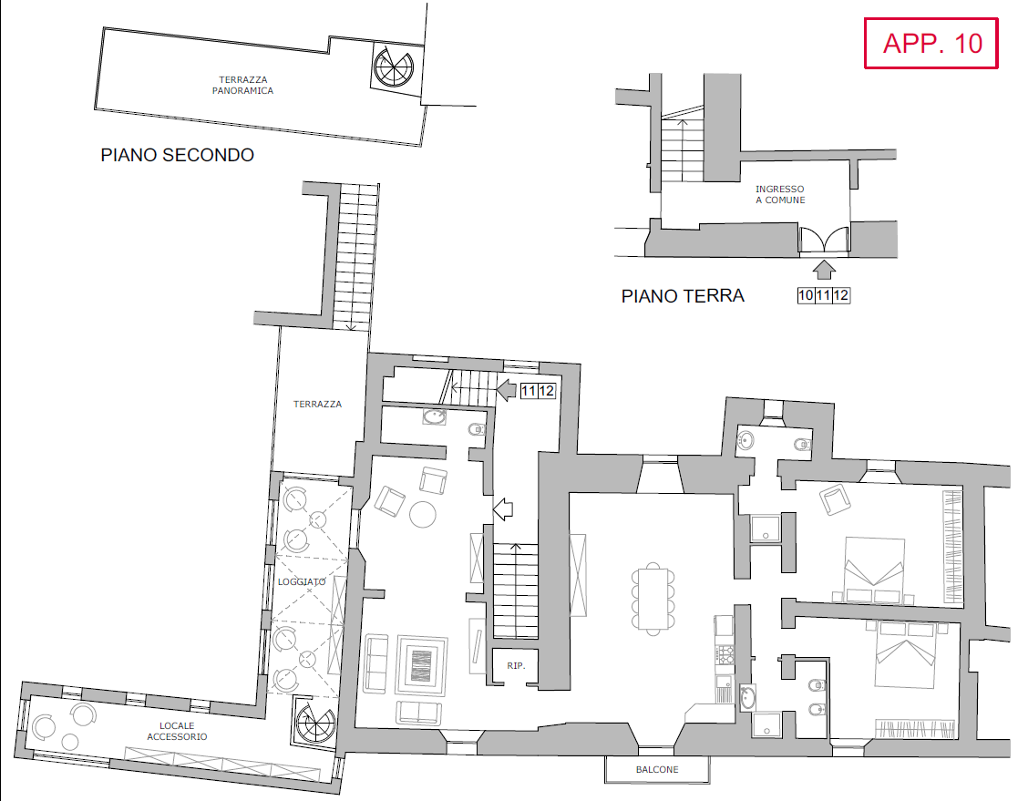 Appartamento con giardino, Siena pieve a bozzone