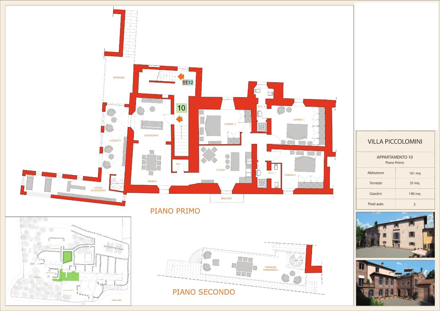 Appartamento con giardino a Siena