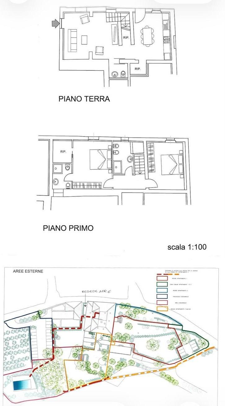 Quadrilocale con giardino a Siena