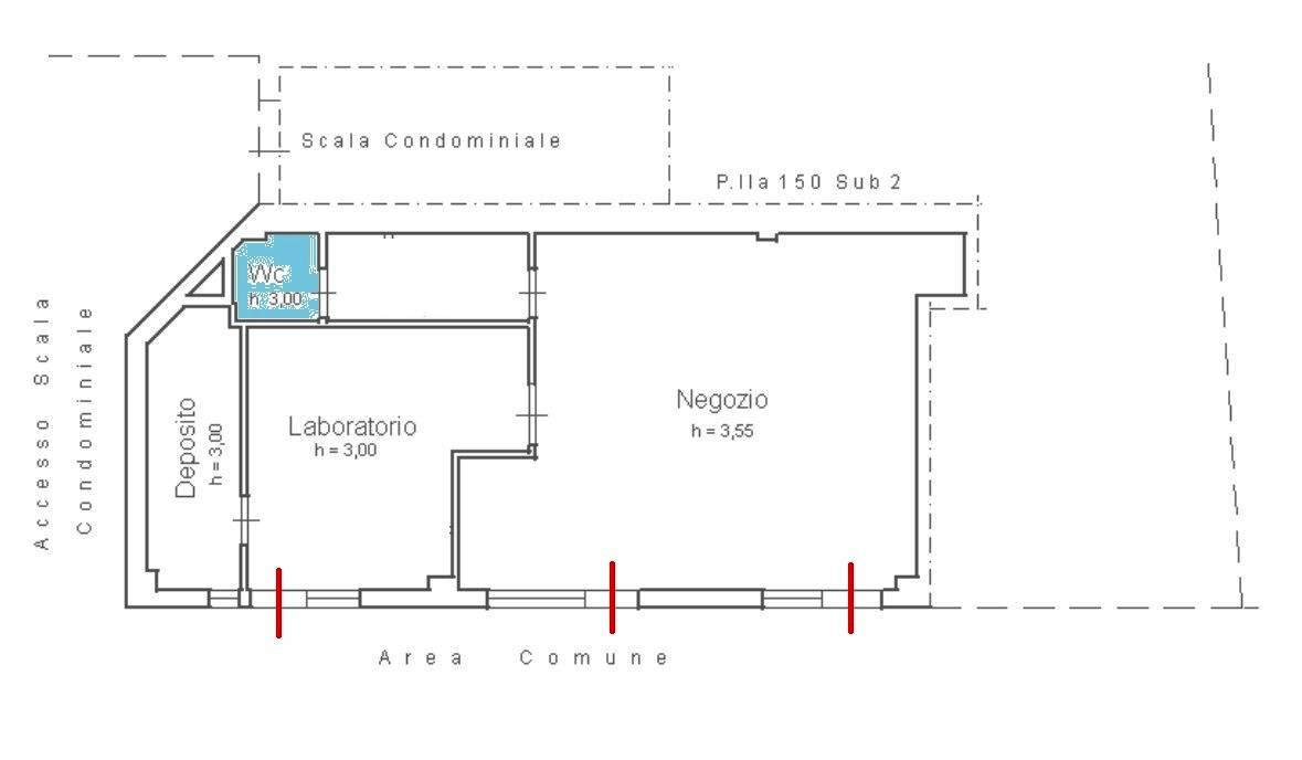 Locale commerciale in vendita a Teramo, Cona