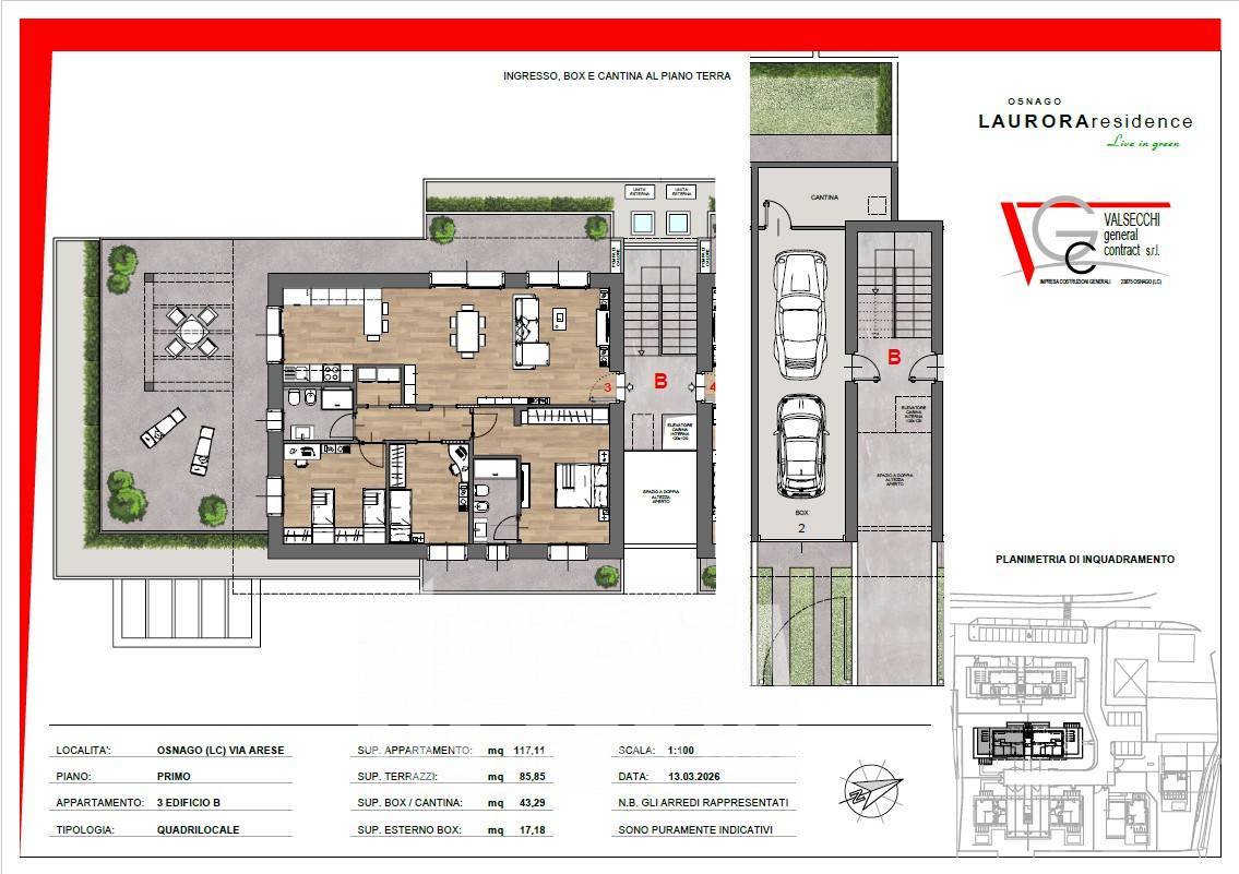 Appartamento in vendita a Osnago, Orane
