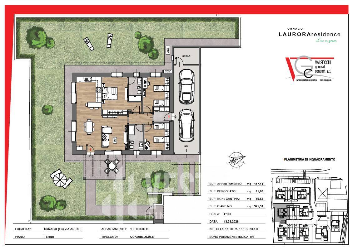 Appartamento in vendita a Osnago, Orane
