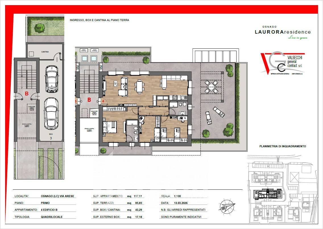 Appartamento in vendita a Osnago, Orane