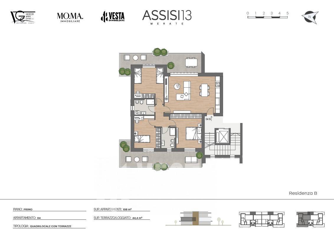 Appartamento in vendita a Merate