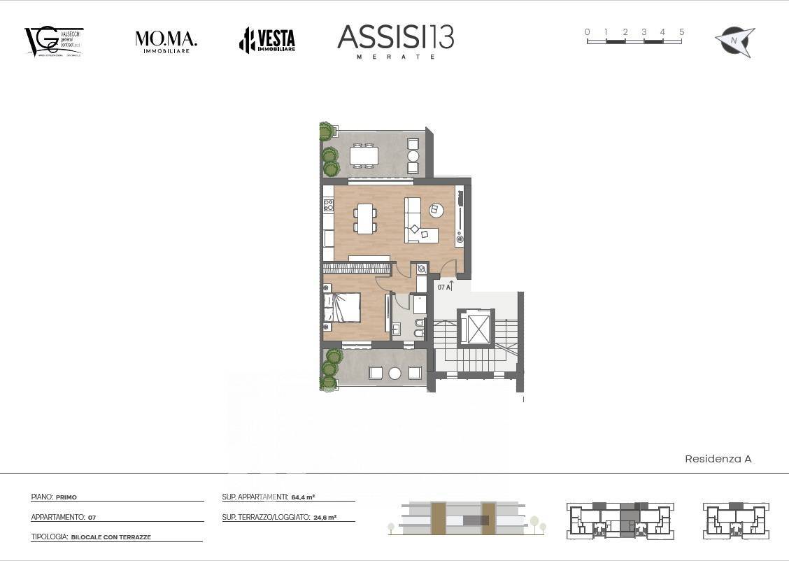 Appartamento in vendita a Merate