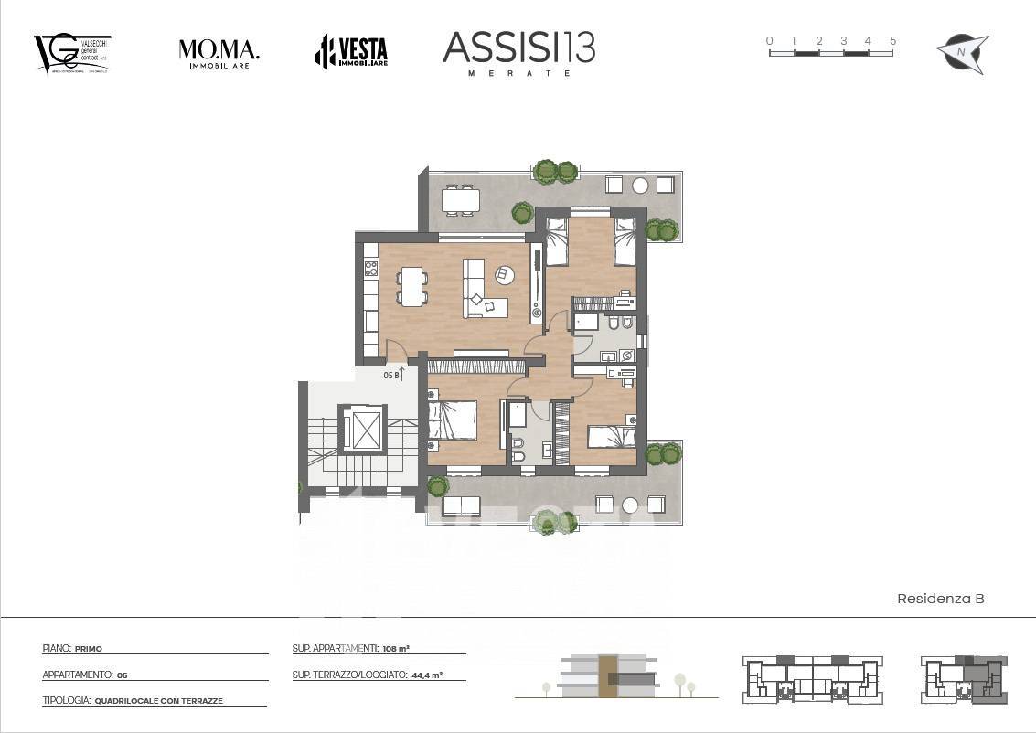 Appartamento in vendita a Merate