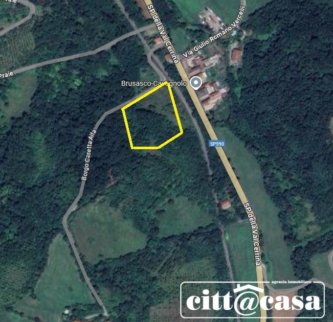 Terreno con giardino a Brusasco