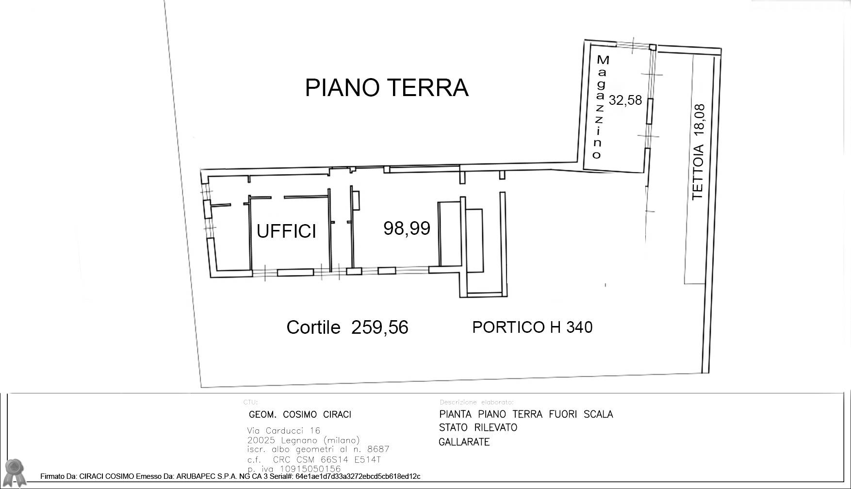 Studio/Ufficio in vendita a Gallarate, Cascinetta