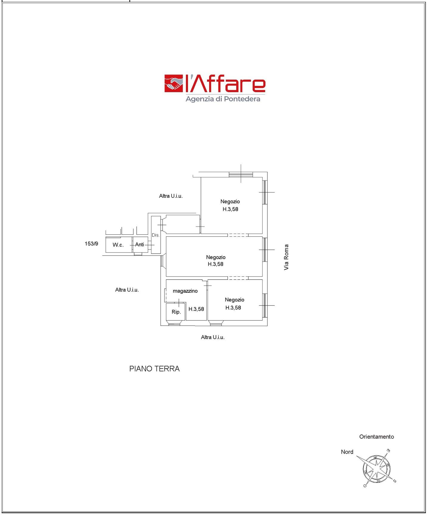 Locale commerciale da ristrutturare, Pontedera sozzifanti,ospedale