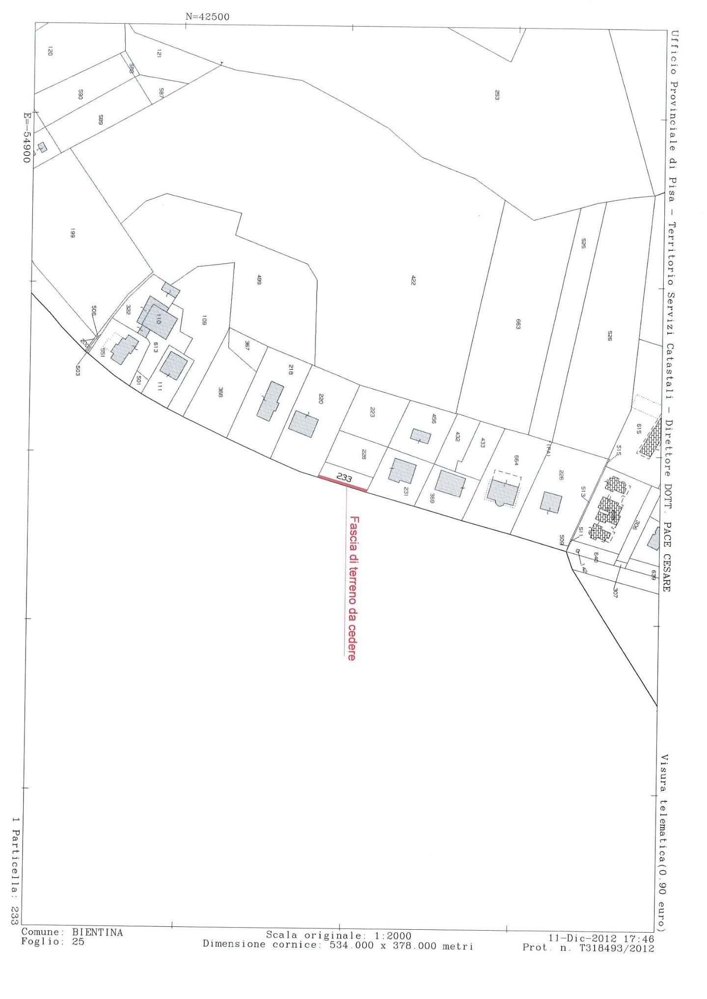 Terreno Edificabile in vendita, Bientina santa colomba