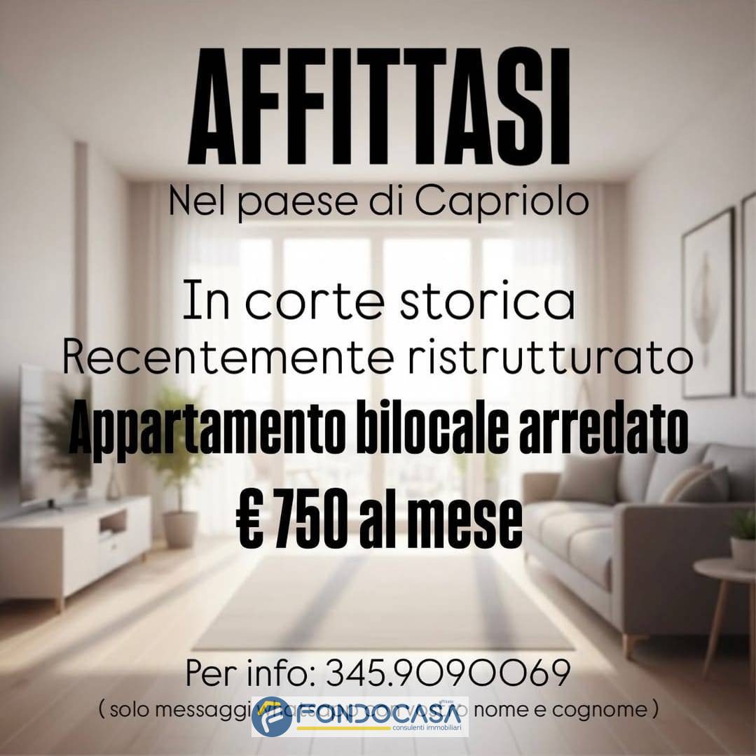 Appartamento in affitto a Capriolo