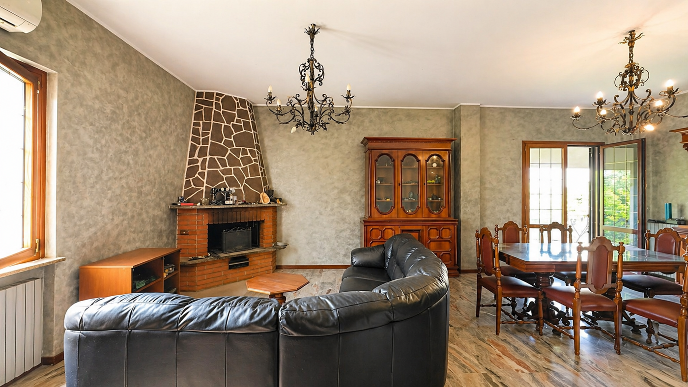 Villa con giardino a Pogliano Milanese