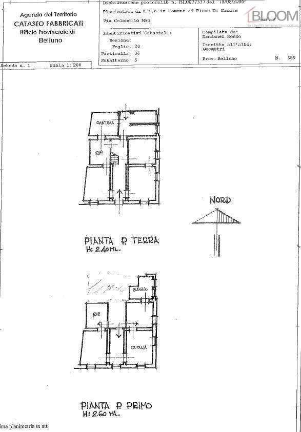 Opificio in vendita a Pieve di Cadore, Nebbi
