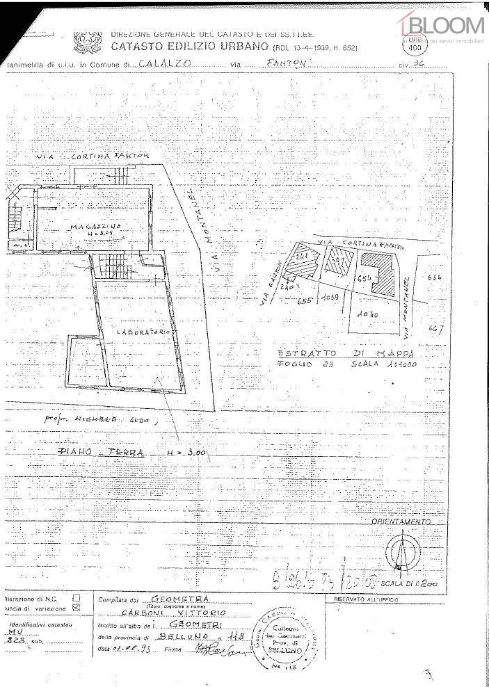 Opificio in vendita a Calalzo di Cadore