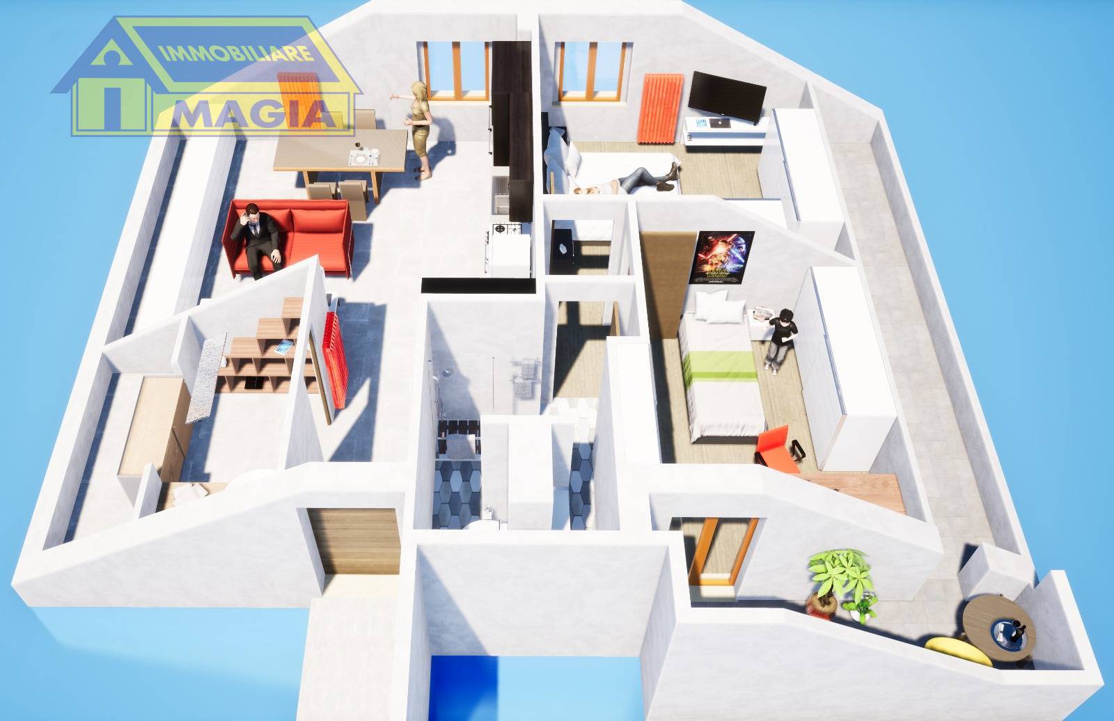 Appartamento in vendita a Monsampolo del Tronto, Stella di Monsampolo