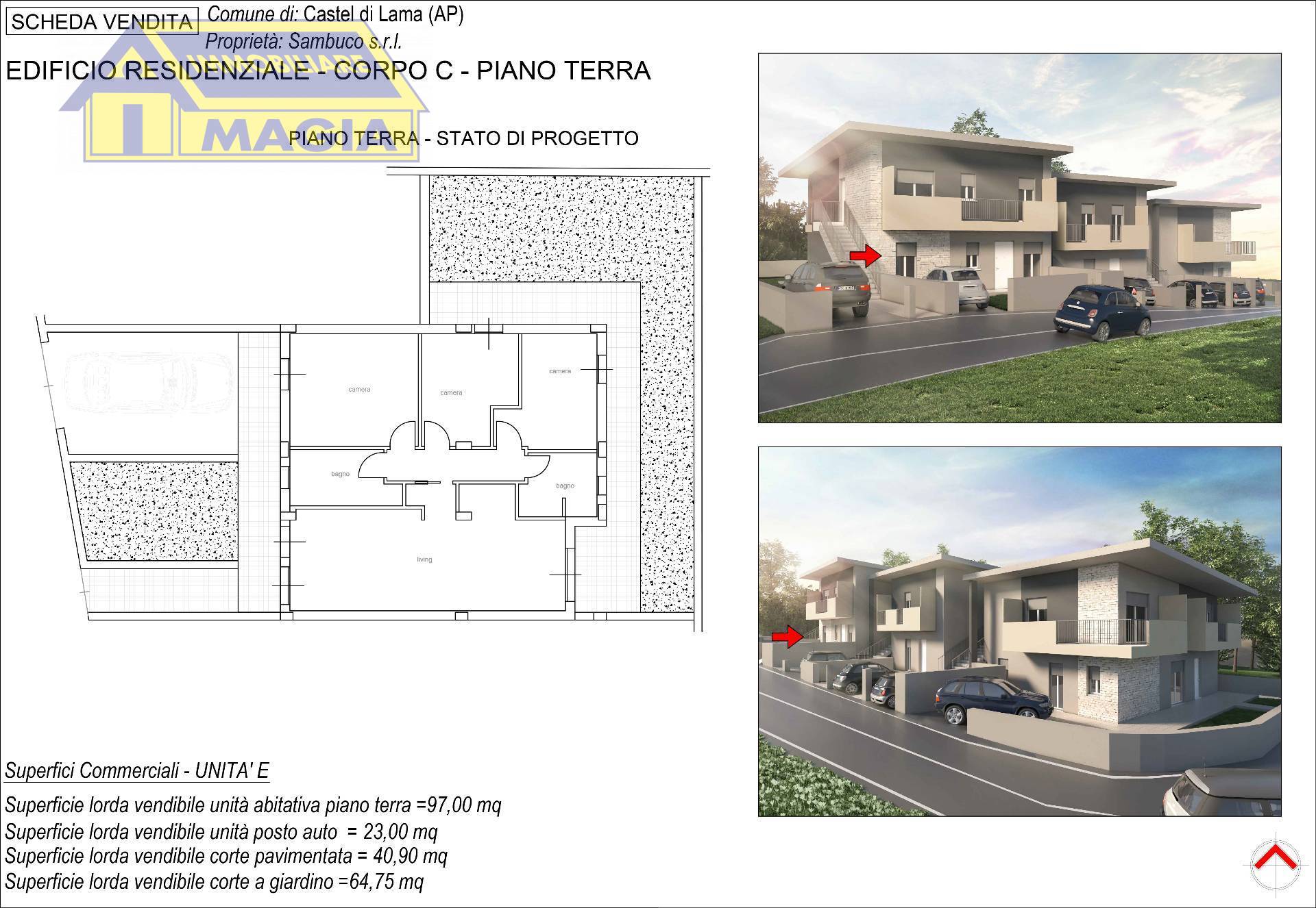 Terreno edificabile in vendita a Castel di Lama