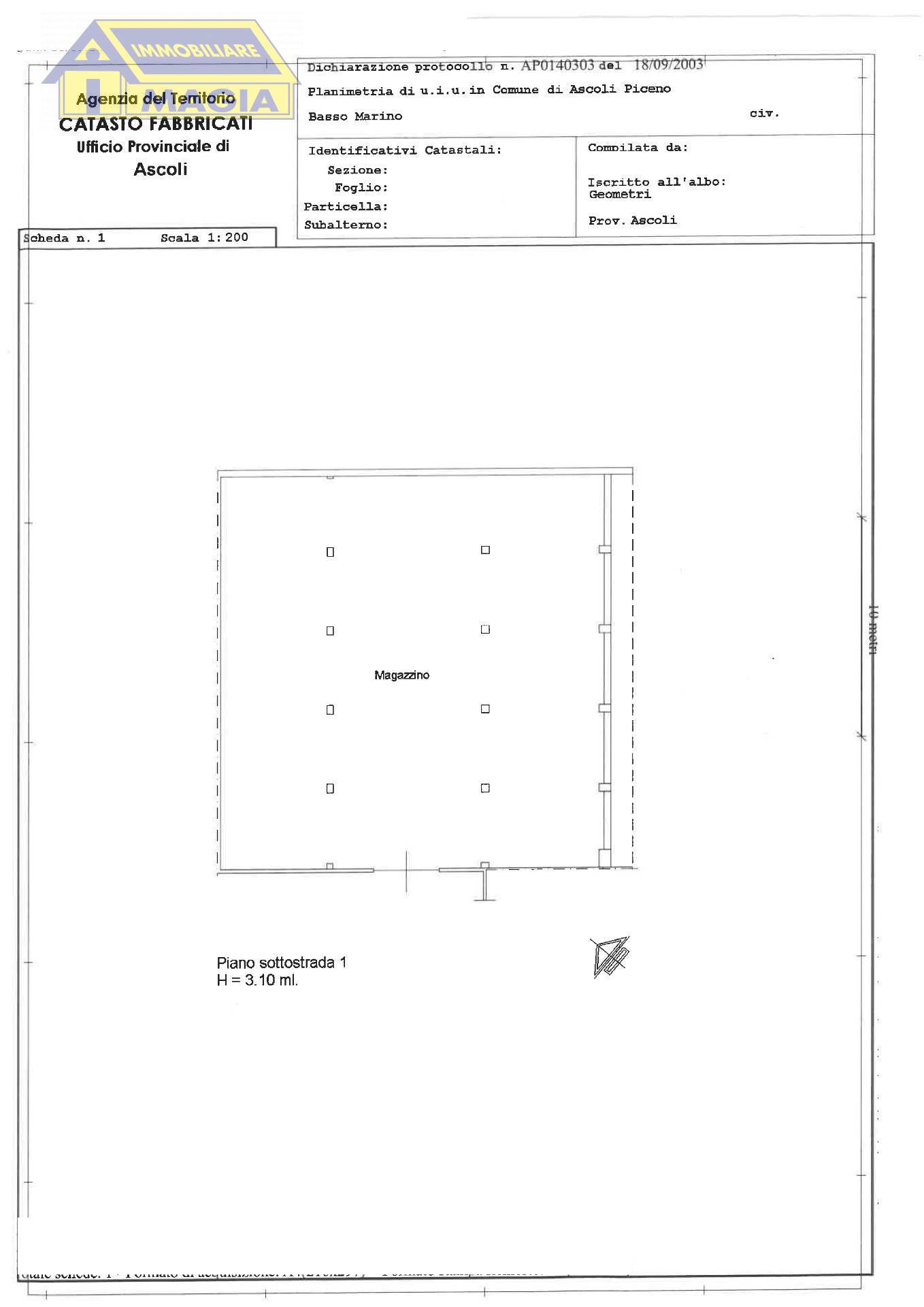 Magazzino in vendita a Ascoli Piceno