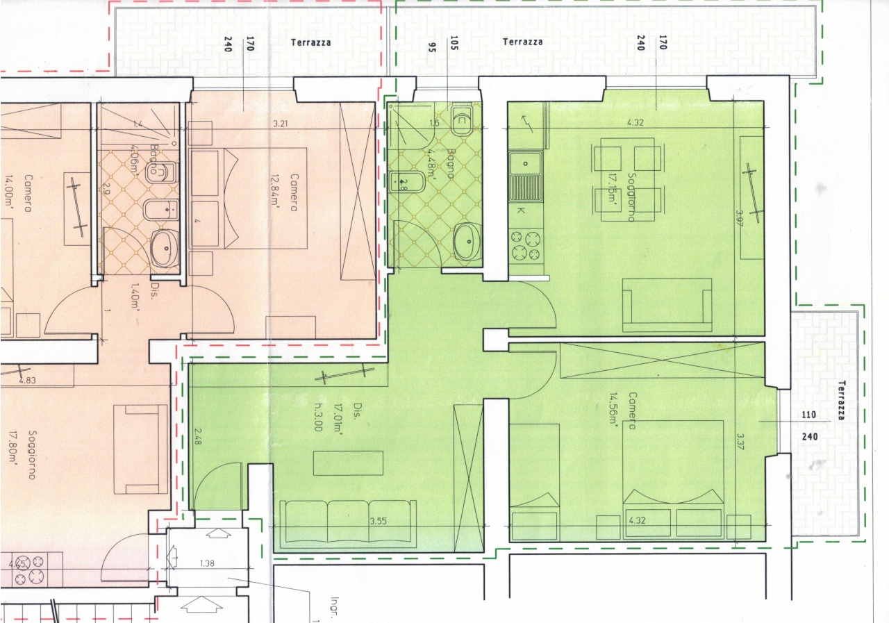 Bilocale con terrazzo in via litoranea 202, Follonica