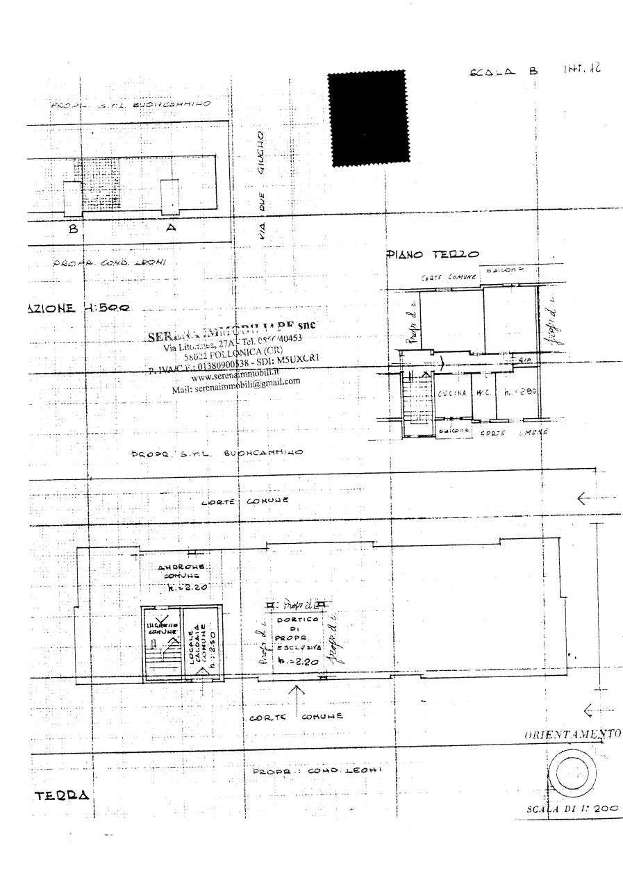 Quadrilocale con terrazzo in via due giugno, Follonica