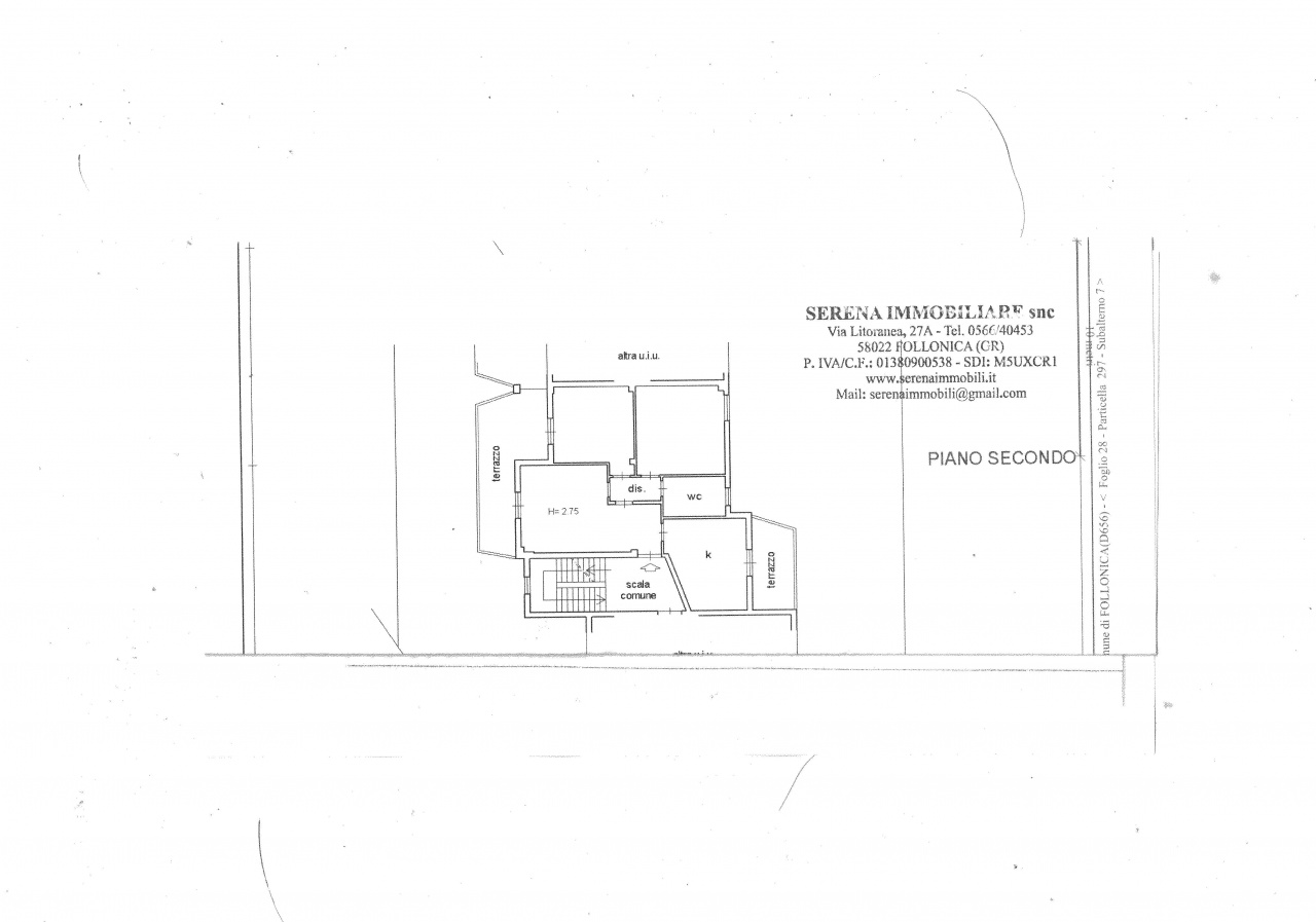 Quadrilocale con terrazzo in via lucania, Follonica
